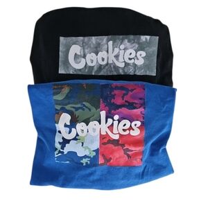 Cookies Streetwear Logo T-Shirts 2pc Set Men’s 4X Collector Lot Multi Color Camo